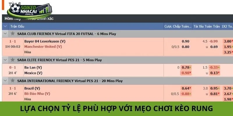 Mẹo chơi kèo rung